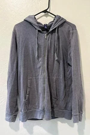 Gap Grayish Blue Zip Up Hoodie thumbnail 1