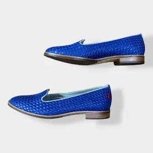 Marc Joseph New York Leather Columbus Flats‎ in Blue size 7.5 thumbnail 8