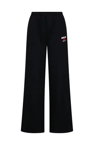 White fox boutique Club 14 Cassie cherry sport logo black Wide Leg Sweatpants ❤️ thumbnail 5