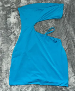 SHEIN BLUE CUT-OUT MINI DRESS thumbnail 1