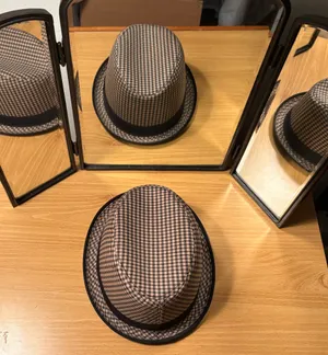 Classic Men’s Checkered Top Hat Brown thumbnail 5