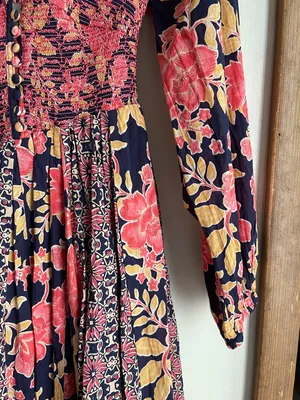 Free People A New Way Maxi Dress Navy Combo thumbnail 8