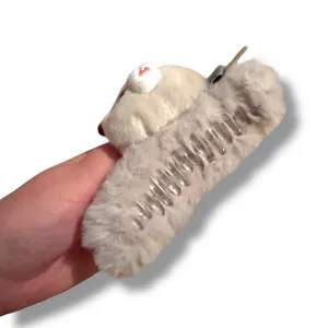 Disney Zootopia Judy Hopps Plush Hair Claw‎ Clip Gray Bunny Ears Purple Eyes thumbnail 3
