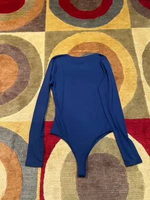 Hollister Must Have Collection Blue Long Sleeve Scoop Neck Bodysuit Size Small thumbnail 3