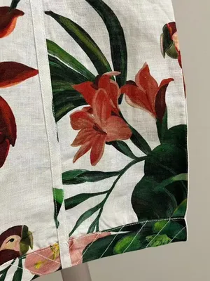 NWOT Farm Rio Midnight Macaw Fiesta Linen Sleeveless Mini Dress Size L thumbnail 11
