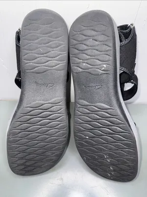 Clarks Cloudsteppers Black Gray Sport Sandals thumbnail 6