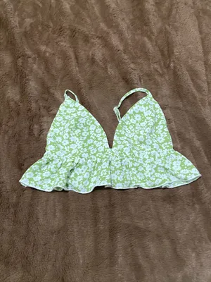 Pastel Green Floral Cami Top Size XS thumbnail 2