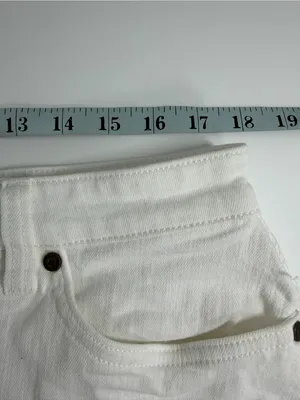 Carve‎ Designs coastal beach boho White Raw-Hem Y2K Denim Mini Skirt thumbnail 5