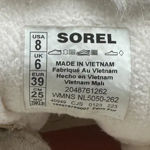 Sorel ONA RMX Glacy Waterproof Suede Canvas Tan Faux Fur Gorpcore Ski Womens 8 thumbnail 3