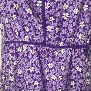 Dickies Floral Two Pocket Elastic Lilac Multicolor Scrub Top Size Medium‎ thumbnail 2