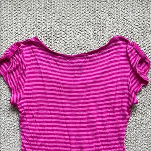 Planet Gold Pink Striped Short Sleeve Tee thumbnail 9