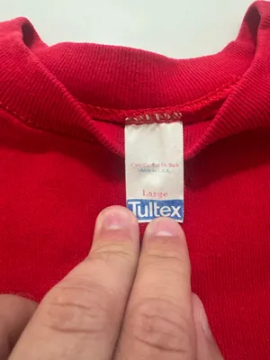 Vintage 80s Nebraska Cornhuskers Tultex Made USA Crewneck Sweatshirt Shield Graphic Large thumbnail 3