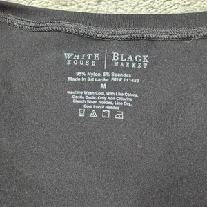White House Black Market Seamless Tee Women's Medium Black thumbnail 2