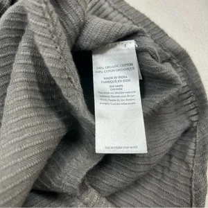 Faherty Button Shirt Top Willa Ruffle Gray Blouse Organic Cotton Size XL NWT NEW thumbnail 8