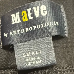 Anthropologie Maeve Black Ponte Flare Pants Retro 70s Elastic Waist Size Small thumbnail 8