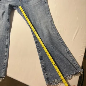 AG Adriano Goldschmied Angeline Mid Rise Flare Jeans Size 30 Raw Hem Japan thumbnail 10