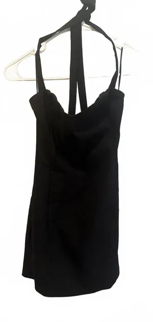 Edikted Black Halter Neck Dress Size M NWT thumbnail 1