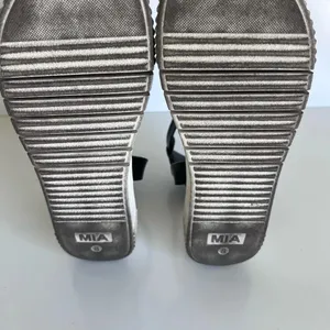 MIA Women’s Lunna Black White Platform Ankle Strap Sandals Gladiator‎ Summer thumbnail 6