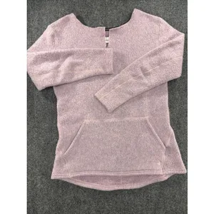 Smartwool Hudson Trail Women’s M Pink Wool Blend Fleece Pullover SW011525 thumbnail 2