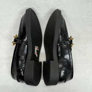 Steve Madden Loafer‎ Black Chain Accent Lug Sole Comfortable Shoes 6.5 thumbnail 9