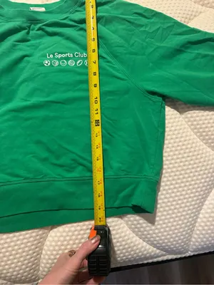 all in motion Green 'Le Sports Club' Crewneck Cropped Sweatshirt thumbnail 4