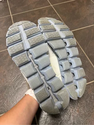 ON Running Womens Cloud 5 Gym Shoes Sneakers Trainers Chambray Blue White 10 thumbnail 8