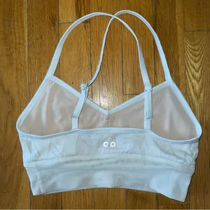 ALO YOGA Aria Sports‎ Bra White Lace size Small thumbnail 3