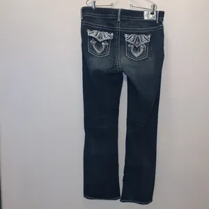Maurices Premium embroidered Sequined Pockets Bootcut Jeans thumbnail 6