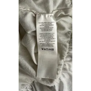 By Anthropologie Ivory White Shimmer Bubble Top Shirt SZ L Party Date Office EUC thumbnail 14