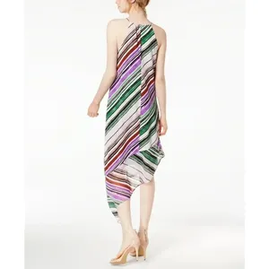 BAR III Multi Color Sleeveless Asymmetrical Midi Dress NWT XS thumbnail 11
