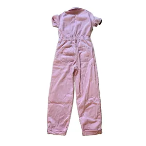 Show Me Your MuMu Cannon Pink Denim Jumpsuit S/M Button Front Pockets 23in boho thumbnail 8