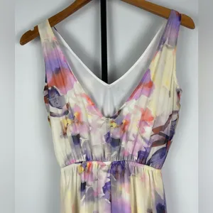 Show Me Your Mumu Watercolor Artsy Faux Wrap Sleeveless Kendall Maxi Dress‎ thumbnail 8