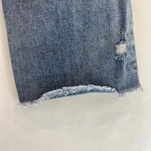Avec Les Filles‎ Distressed Mom Button Fly High Waisted Mom Jeans thumbnail 5