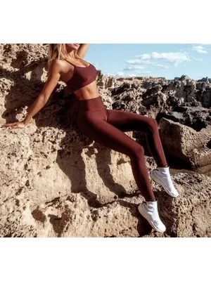 Alo 7/8 High-Waist Airlift Leggings Cherry Cola Hi-Rise Waisted Skinny Tights S thumbnail 7