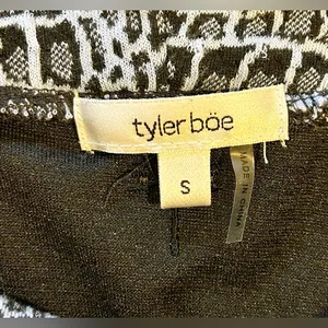 Tyler Boe Kim Print Cowl Neck Tunic Top Snake Print 3/4 Sleeve Stretch Knit~S💛 thumbnail 10