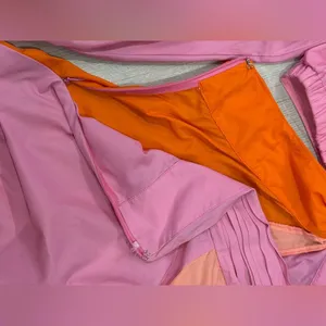 STAUD Women’s Gulf A-Line Cutout Dress in Orange & Pink Size 10 thumbnail 8