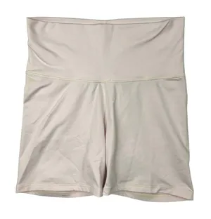 Terez Cream Pull On Wide Waistband Stretch Athleisure Bike Short Size S thumbnail 1