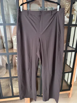 NWT GapFit Tech High Rise Barrel Trousers pants terra brown performance eco thumbnail 6