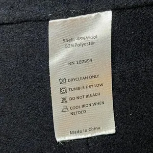 Thakoon Collective Black Wool Coat Size 8 Herringbone Design Dressy Wool EUC thumbnail 8
