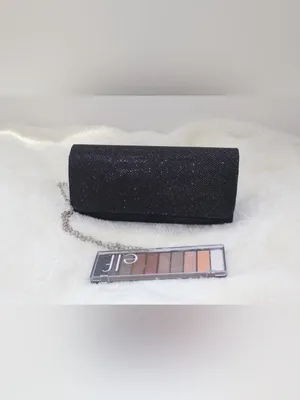 Black Glitter Clutch, Evening Bag, Party Purse o Formal Bag. thumbnail 4