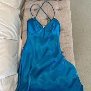 Faviana Blue formal maxi dress thumbnail 2