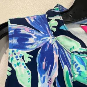 Lilly Pulitzer Sherryn Shift Dress Tropical Print‎ Sleeveless Size S Vibrant thumbnail 4