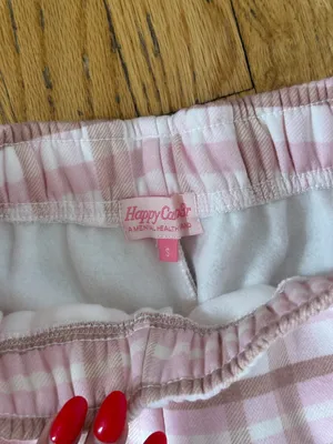 🩷 Happy Camp3r Plaid Flannel Sweatpants 🩷 BRAND NEW thumbnail 3