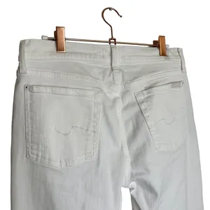 7 for All Mankind Josefina Boyfriend Jean Size 28 Broken Twill White New thumbnail 6