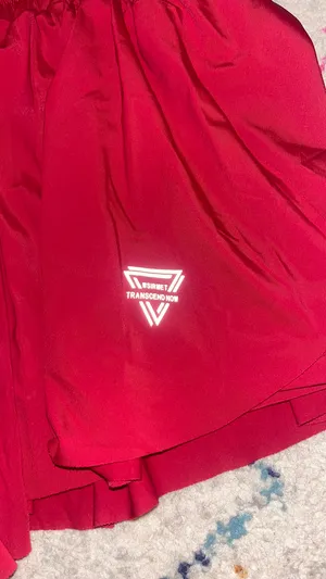 Garnet athletic flowy shorts Red thumbnail 3