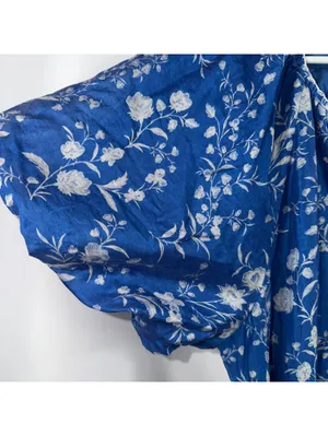 Tuckernuck L Blue Floral Belted Maxi Dress thumbnail 7