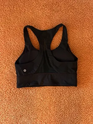 EXCELLENT Lululemon Invigorate Long Line Racerback Training Gym Bra Black Size 8 thumbnail 3