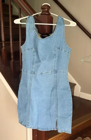 Amazon Light Blue Denim Dress thumbnail 1