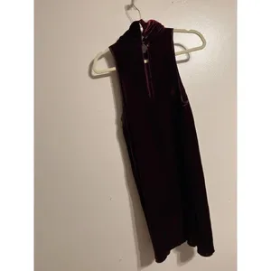 Aritzia Wilfred with Silk Burgundy Poncet Dress NWT Sz. XS thumbnail 9