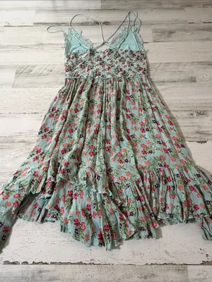 Free People Adella Printed Mini Slip/ Dress thumbnail 8
